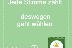 "Jede Stimme zählt"