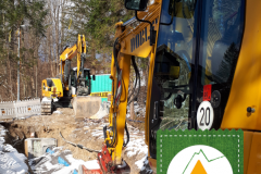 Kanalbauarbeiten im Burgweg