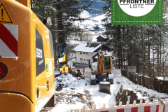 Kanalbauarbeiten im Burgweg