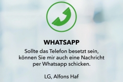 Alfons Haf erreichbar per WhatsApp