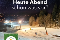 täglicher Flutlichtbetrieb im Skizentrum Pfronten